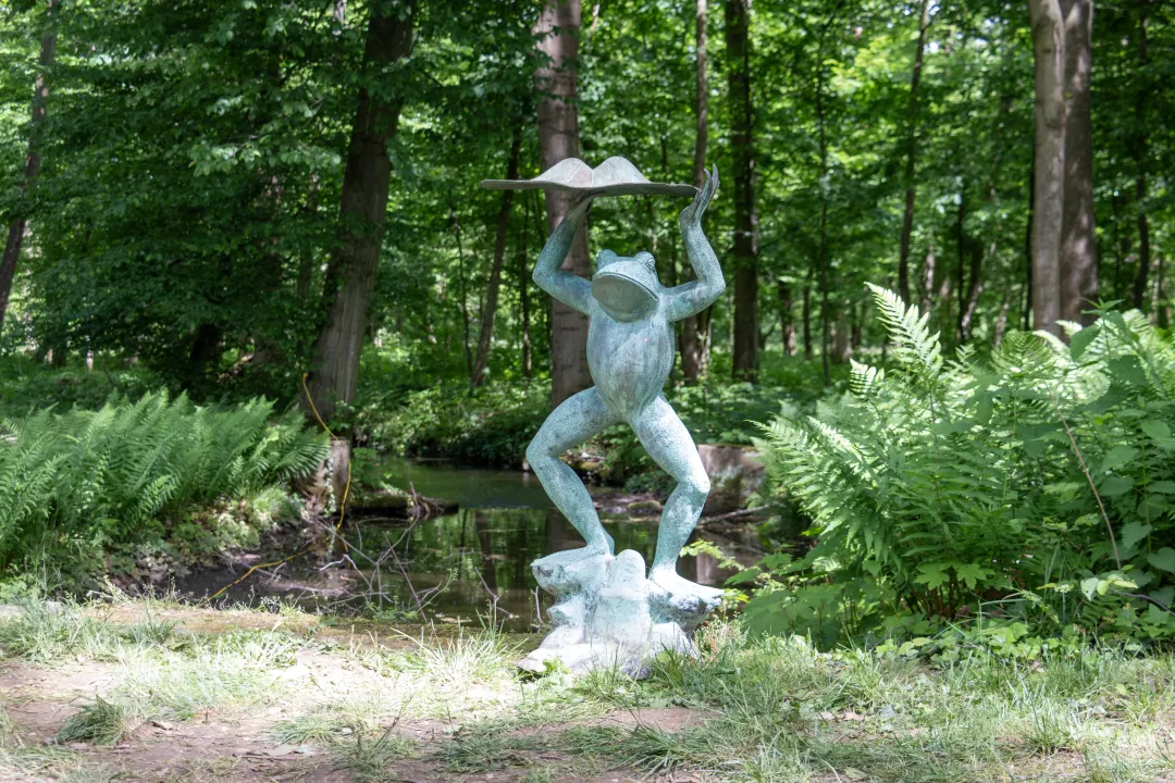 sculpture métal allée Platanes fête des plantes parc Schoppenwihr